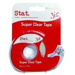 Stat Office Tape Super Clear 18mmx33m In Dispenser  