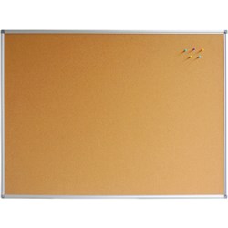 Rapidline Corkboard 1200W x 15D x 1200mmH  Aluminium Frame