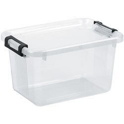 Henledar Storage Tub 5L With Handles Clear