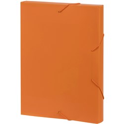 Marbig Document Box A4 30mm Elastic Band Closure Orange
