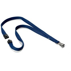 Durable Lanyard Textile 12mm Blue Pack Of 10