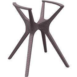 Ibiza Hospitality Table Base  Small Suit Tops 700W To  900mmW Chocolate