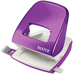 Leitz Nexxt Wow 2 Hole Punch 30 Sheet Capacity Purple 