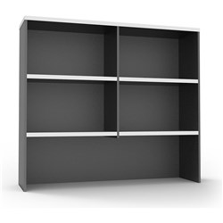 Rapidline Rapid Worker Overhead Hutch 1500W x 315D x  1070mmH White And Ironstone