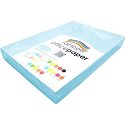 Rainbow Office Copy Paper A3 80gsm Sky Blue Ream of 500 