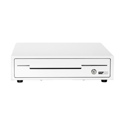 POS-mate Cash Drawer Printer Driven Gloss White 