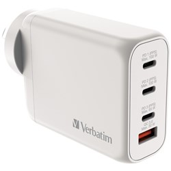 Verbatim Dual USB GaN Charger White 