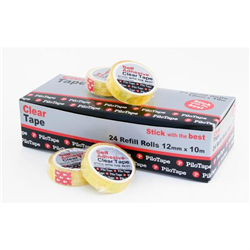 PILOTAPE REFILLS B1 12mmx10mm Display of 24 Clr 