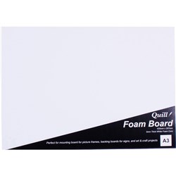 Quill Foam Board A3 White 