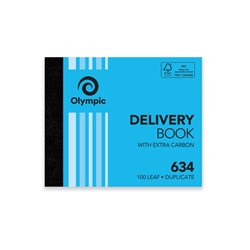 Olympic No 634 Carbon Duplicate Delivery Docket Book 100 x 125mm 100 Leaf Blue