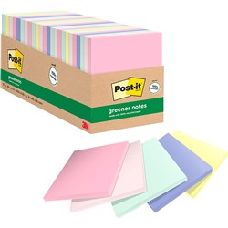 Post-It 654-24RP-AP Greener Recycled Notes 76mmx76mm Sweet Sprinkles Pack of 24