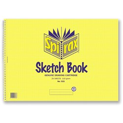 Spirax 533 Sketch Book Perforated A3 20 Sheets Side Opening