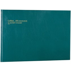 Collins Analysis 800 Series A3 24 Money Column Green 