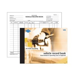 Zions VRB On Road Record Book Duplicate Vehicle Expense Record 165x220mm 36 Page