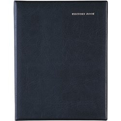 Debden 2820 Visitors Book A4 Short Wiro 64 Leaf Black 