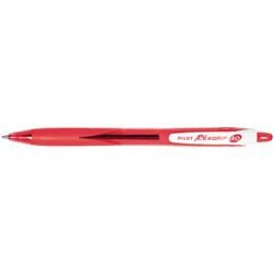 Pilot Rexgrip BeGreen Ballpoint Pen Retractable Medium 1mm Red