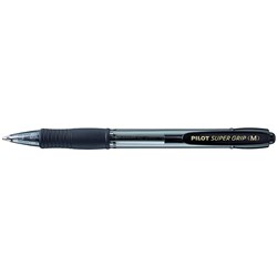 Pilot BPGP-10R Supergrip Pen Retractable Medium 1mm Black  