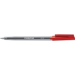 Staedtler 430 Stick Ballpoint Pen Medium 1mm Red  