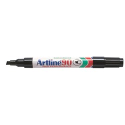 Artline 90 Permanent Marker Chisel 2-5mm Black 