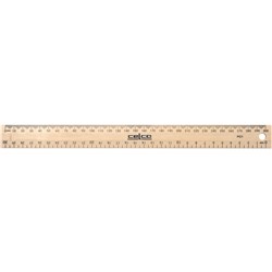 Celco Wooden Ruler 30cm Polished 