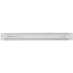 Staedtler Academy Scale Ruler Front 1:1,1:2 Back 1:5,1:10  