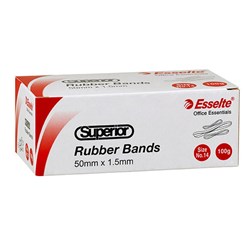 Esselte Superior Rubber Bands Size 14 Box 100gm 