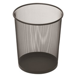 Esselte Round Mesh Bin 10 Litres Black 