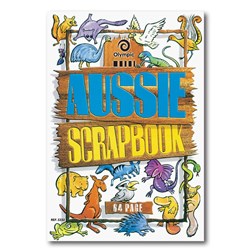 Olympic S332 Scrapbook 335 x 240mm Blank 64 Page Aussie Animals