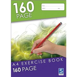 Sovereign Exercise Book A4 8mm Ruled 160 Page  