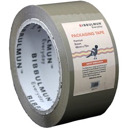 Bibbulmun Packaging Tape Premium 48mm x 75m Brown  