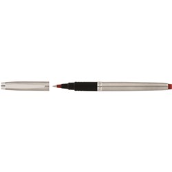 Artline Signature Silver Roller Ball Pen 0.7mm Red 